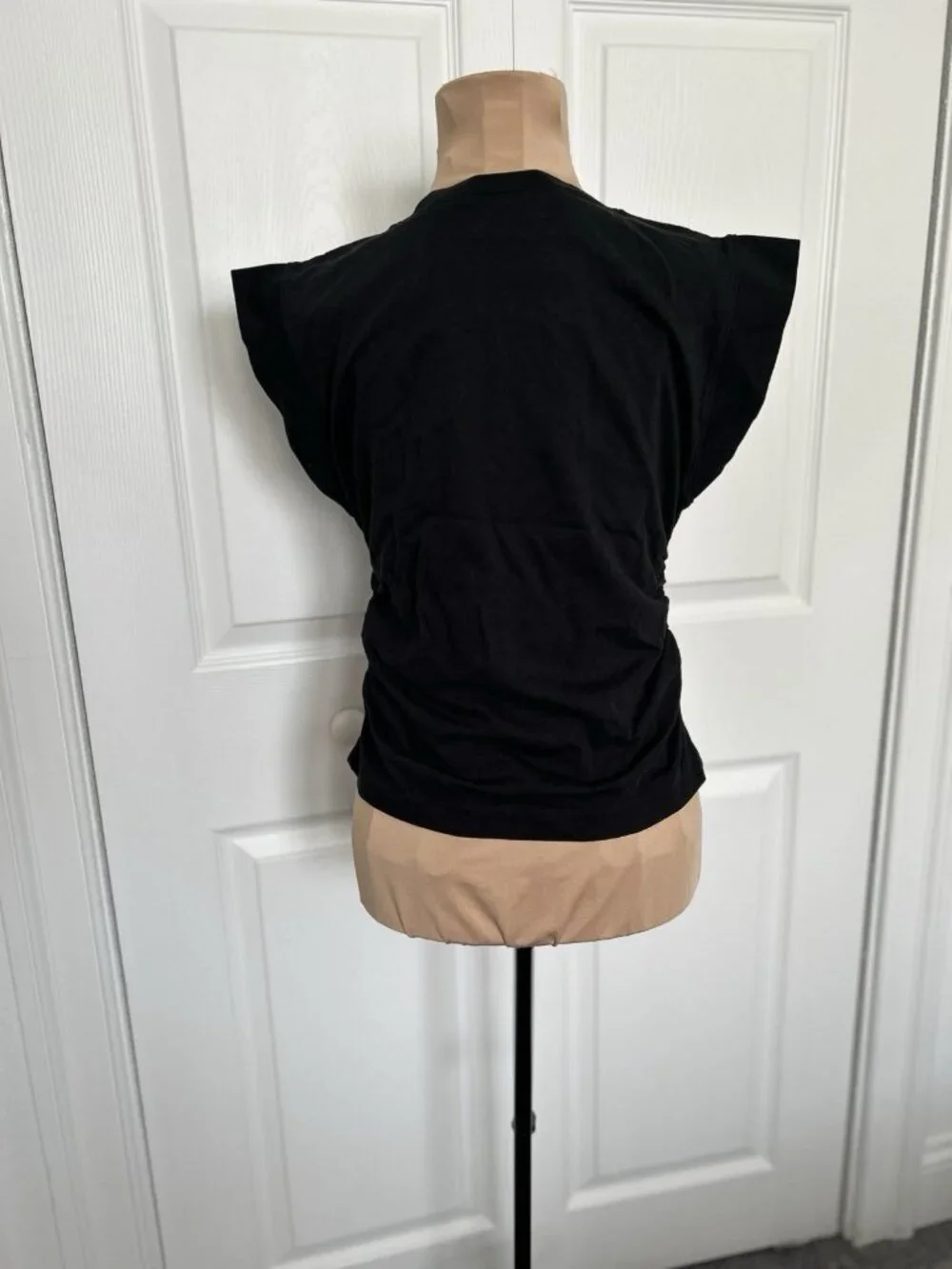 Madewell Sleeveless Side Cinched Sutro Casual Luxe Muscle Tank Black Size XS - Picture 2 of 8